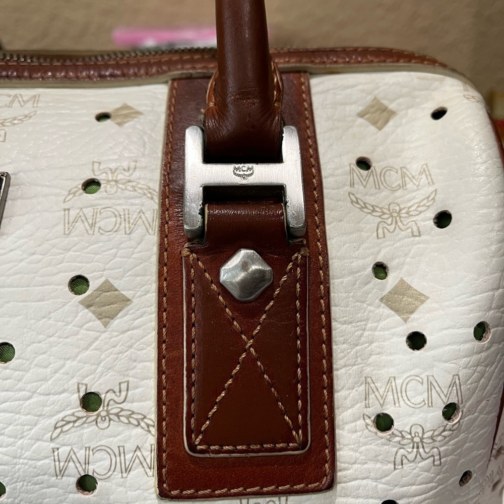 MCM PERFORATED VISETOS HANDBAG - Picture 2 of 16